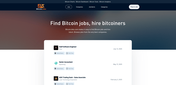 Bitcoin jobs